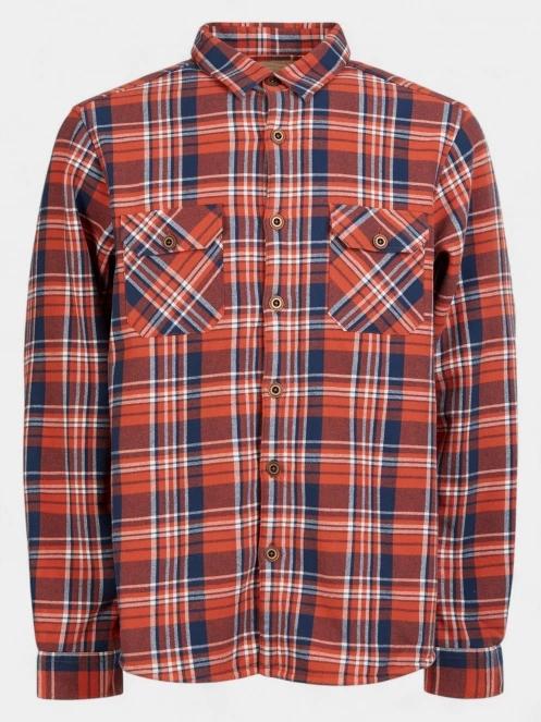 jacheta camasa pt. barbati Fundango Roddy Lined Shirt rosu 9