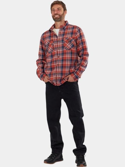 jacheta camasa pt. barbati Fundango Roddy Lined Shirt rosu 4