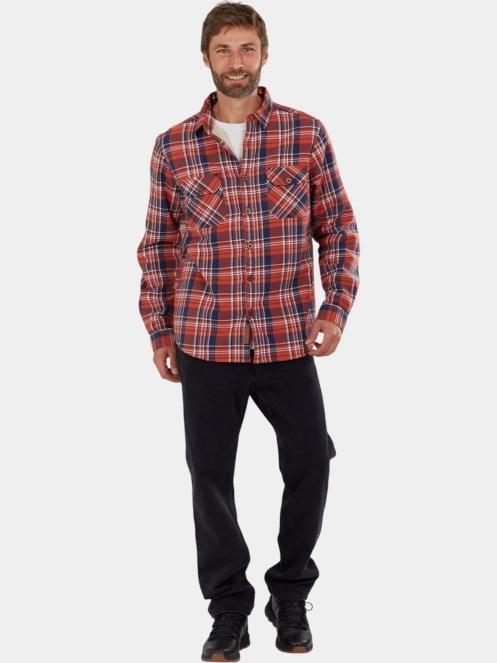 jacheta camasa pt. barbati Fundango Roddy Lined Shirt rosu 5