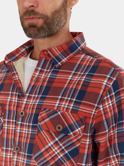 jacheta camasa pt. barbati Fundango Roddy Lined Shirt rosu 6