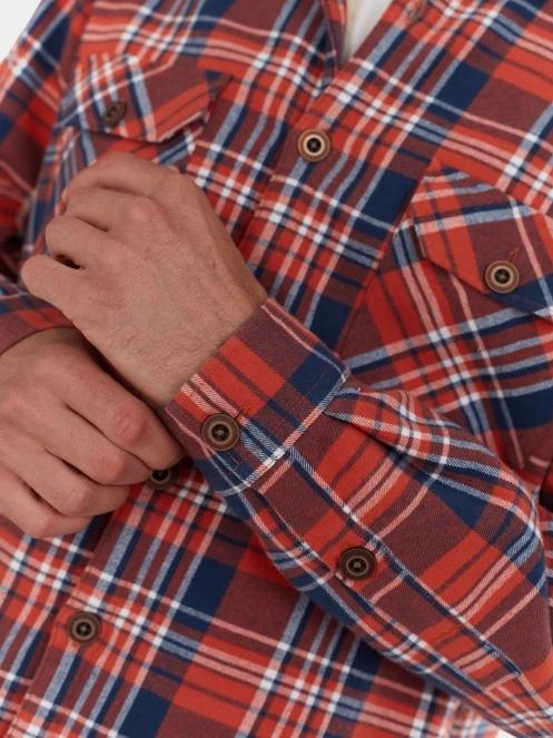 jacheta camasa pt. barbati Fundango Roddy Lined Shirt rosu 7