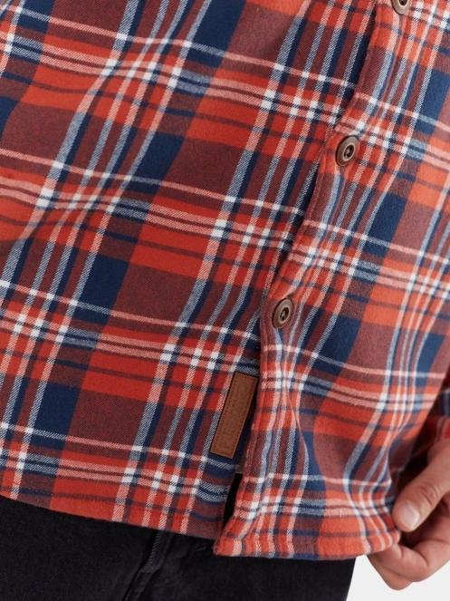 jacheta camasa pt. barbati Fundango Roddy Lined Shirt rosu 8