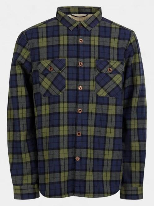 jacheta camasa pt. barbati Fundango Roddy Lined Shirt albastru inchis 8