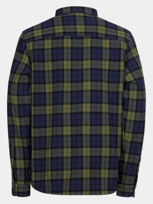 jacheta camasa pt. barbati Fundango Roddy Lined Shirt albastru inchis 9