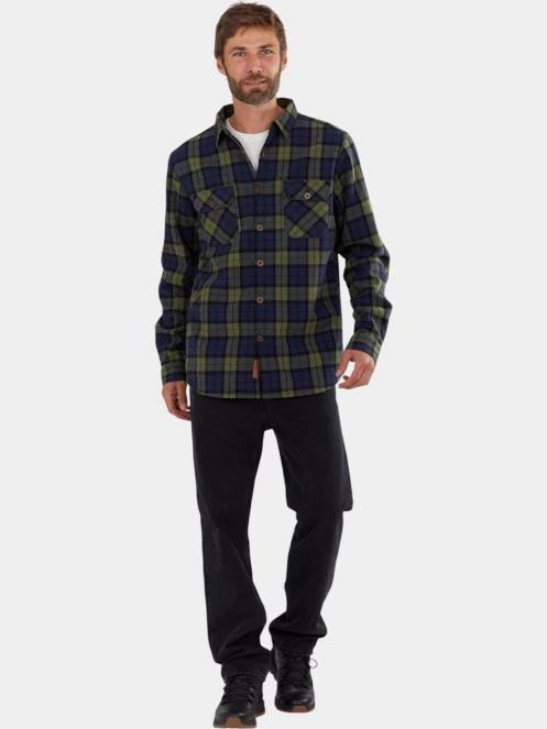 jacheta camasa pt. barbati Fundango Roddy Lined Shirt albastru inchis 4
