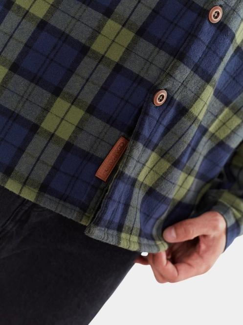 jacheta camasa pt. barbati Fundango Roddy Lined Shirt albastru inchis 6