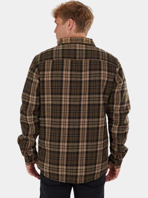 jacheta camasa pt. barbati Fundango Roddy Lined Shirt oliv 3
