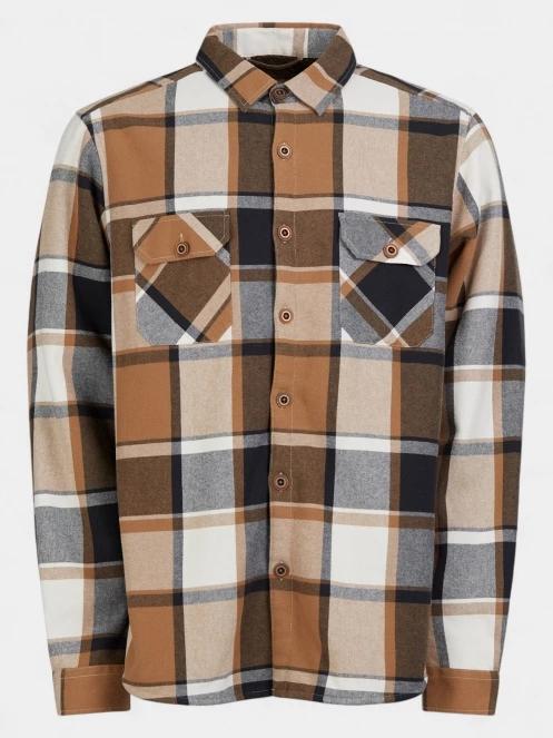 jacheta camasa pt. barbati Fundango Roddy Lined Shirt maro 9