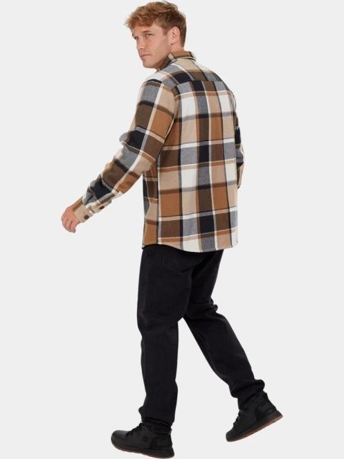 jacheta camasa pt. barbati Fundango Roddy Lined Shirt maro 4