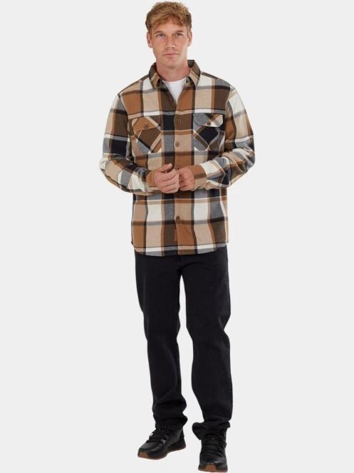 jacheta camasa pt. barbati Fundango Roddy Lined Shirt maro 5
