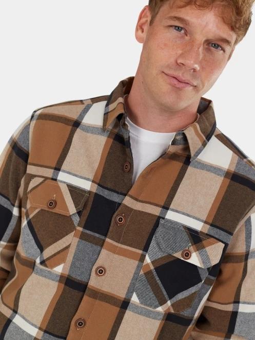 jacheta camasa pt. barbati Fundango Roddy Lined Shirt maro 6