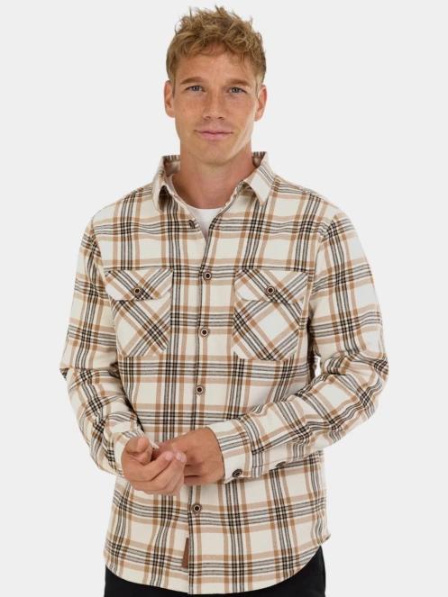 jacheta camasa pt. barbati Fundango Roddy Lined Shirt nisip 2