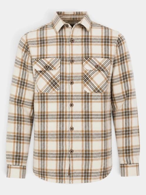jacheta camasa pt. barbati Fundango Roddy Lined Shirt nisip 9