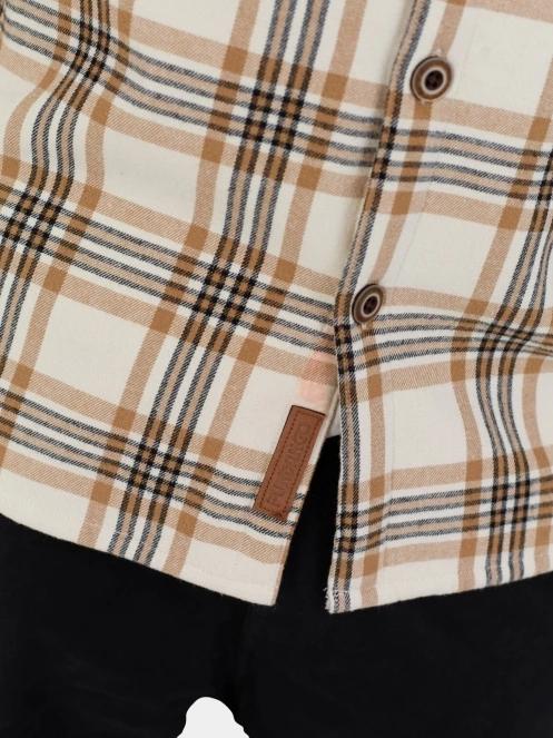 jacheta camasa pt. barbati Fundango Roddy Lined Shirt nisip 6