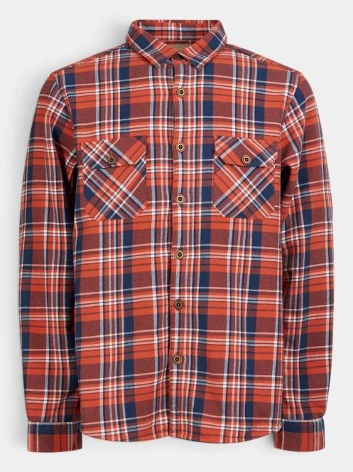 jacheta camasa pt. barbati Fundango Roddy Lined Shirt rosu 9
