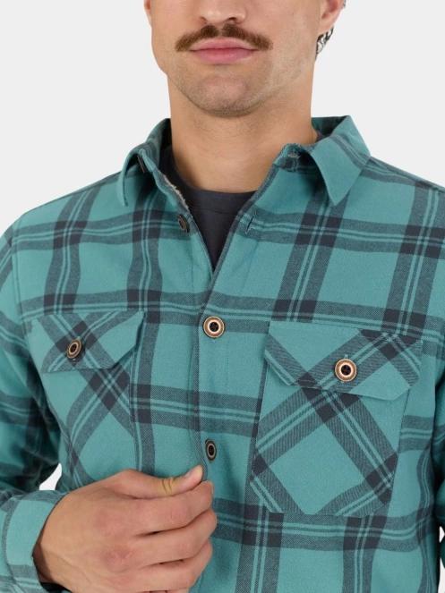 jacheta camasa pt. barbati Fundango Roddy Lined Shirt verde 7