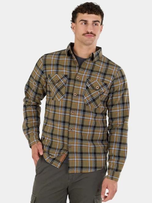 jacheta camasa pt. barbati Fundango Roddy Lined Shirt oliv 2