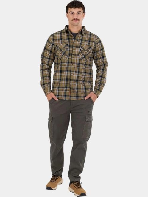 jacheta camasa pt. barbati Fundango Roddy Lined Shirt oliv 4