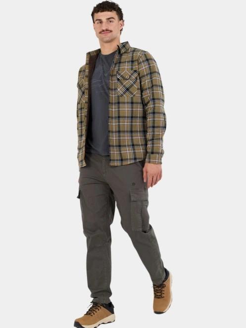 jacheta camasa pt. barbati Fundango Roddy Lined Shirt oliv 5