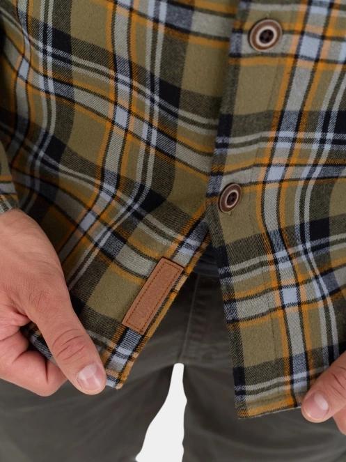jacheta camasa pt. barbati Fundango Roddy Lined Shirt oliv 7