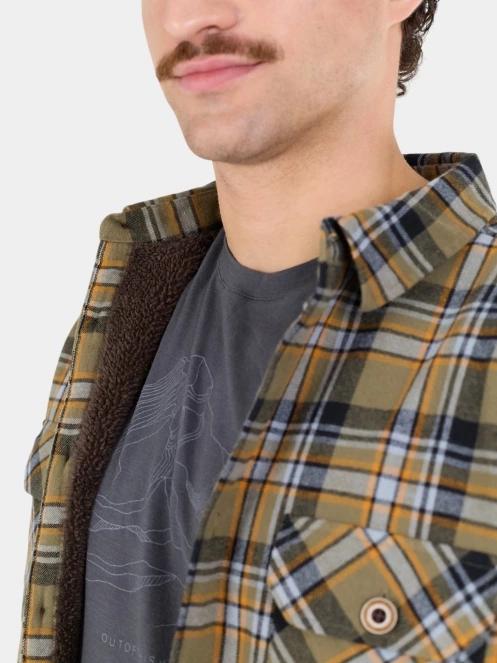 jacheta camasa pt. barbati Fundango Roddy Lined Shirt oliv 9