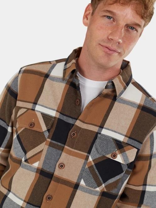 jacheta camasa pt. barbati Fundango Roddy Lined Shirt maro 6