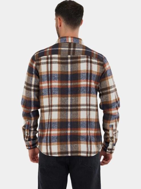 jacheta camasa pt. barbati Fundango Parker Shirt Jacket maro 3