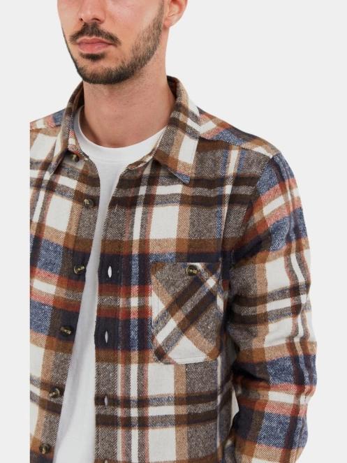 jacheta camasa pt. barbati Fundango Parker Shirt Jacket maro 7