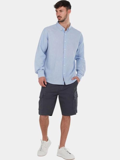 camasa cu maneci lungi pt. barbati Fundango Ronan Shirt albastru 4