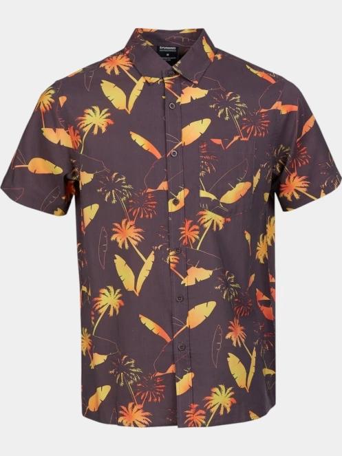 camasa cu maneci scurte pt. barbati Fundango Chase Shirt albastru inchis 8