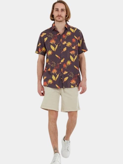 camasa cu maneci scurte pt. barbati Fundango Chase Shirt albastru inchis 4