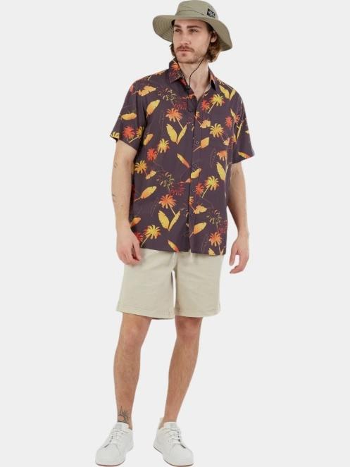 camasa cu maneci scurte pt. barbati Fundango Chase Shirt albastru inchis 5