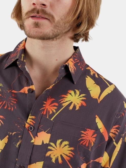 camasa cu maneci scurte pt. barbati Fundango Chase Shirt albastru inchis 6