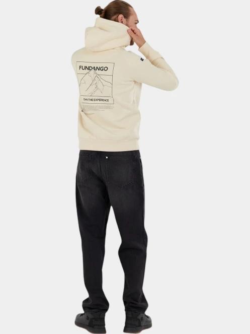 pulover cu gluga pt. barbati Fundango Talis Hooded Sweatshirt nisip 4