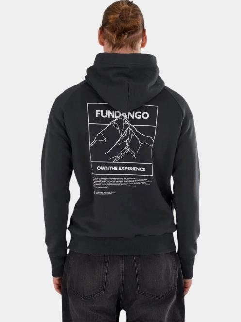 pulover cu gluga pt. barbati Fundango Talis Hooded Sweatshirt gri 3
