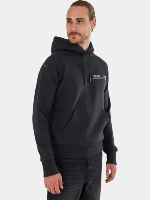 pulover cu gluga pt. barbati Fundango Talis Hooded Sweatshirt gri 5