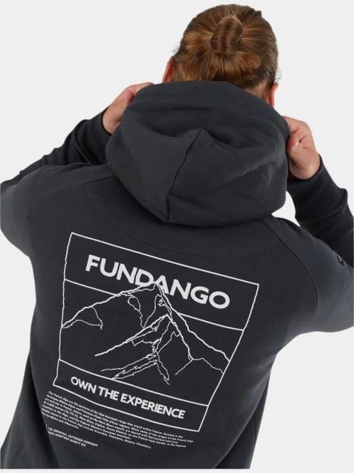 pulover cu gluga pt. barbati Fundango Talis Hooded Sweatshirt gri 7