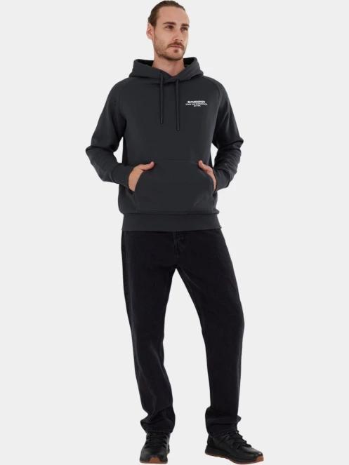 pulover cu gluga pt. barbati Fundango Talis Hooded Sweatshirt gri 4