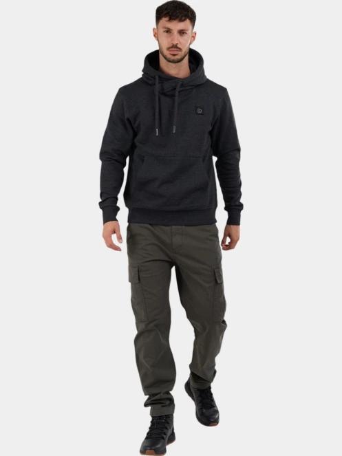 pulover cu gluga pt. barbati Fundango Conor Hooded Sweatshirt negru 4