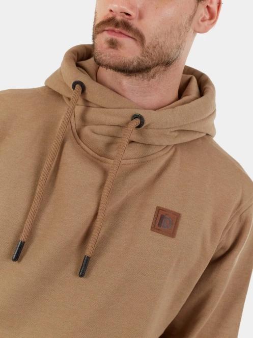 pulover cu gluga pt. barbati Fundango Conor Hooded Sweatshirt maro 6