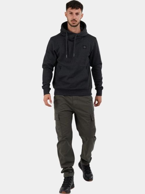pulover cu gluga pt. barbati Fundango Conor Hooded Sweatshirt negru 4