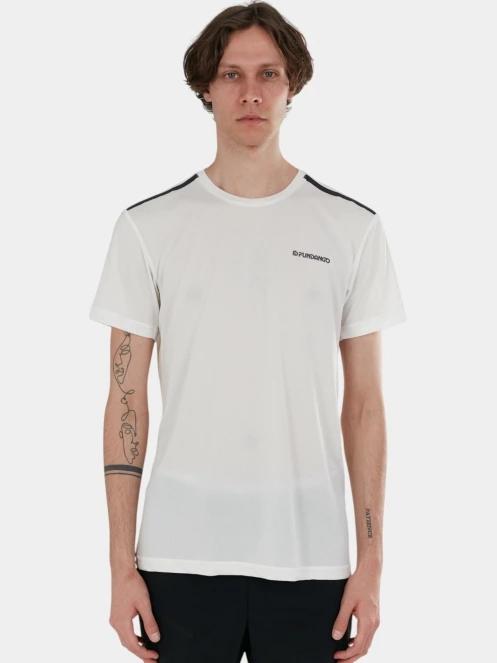 tricou pentru sport, cu maneci scurte pt. barbati Fundango Skeleton Tech-T alb 2