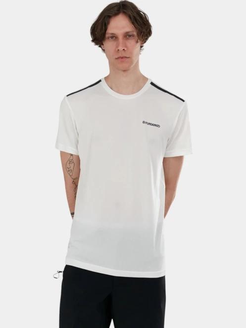 tricou pentru sport, cu maneci scurte pt. barbati Fundango Skeleton Tech-T alb 5