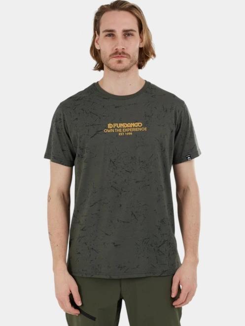 tricou pentru sport, cu maneci scurte pt. barbati Fundango Theory T-shirt oliv 2