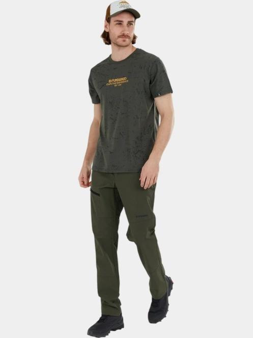tricou pentru sport, cu maneci scurte pt. barbati Fundango Theory T-shirt oliv 4