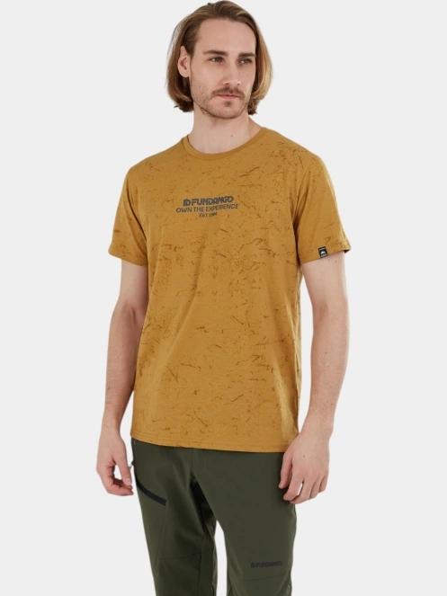 tricou pentru sport, cu maneci scurte pt. barbati Fundango Theory T-shirt galben 3