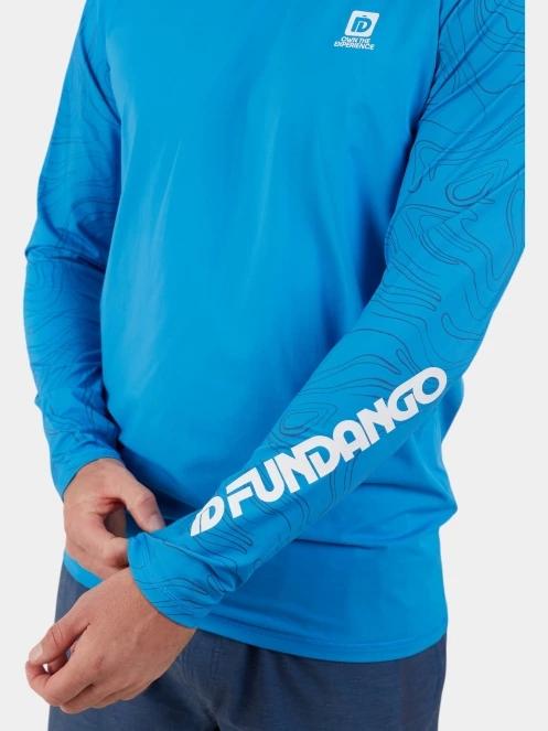 lycra cu maneci lungi pt. barbati Fundango Manado Long II Rashguard albastru deschis 6