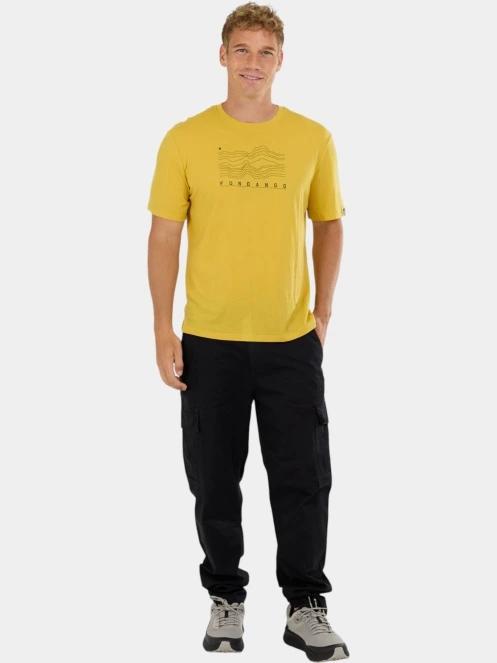 tricou cu maneci scurte pt. barbati Fundango Wanaka Merino T-shirt galben 4