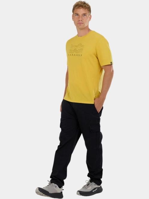 tricou cu maneci scurte pt. barbati Fundango Wanaka Merino T-shirt galben 5