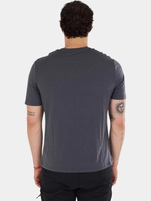 tricou cu maneci scurte pt. barbati Fundango Wanaka Merino T-shirt gri 3